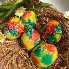 Необыкновенно красивое окрашивание яиц🥚🤩