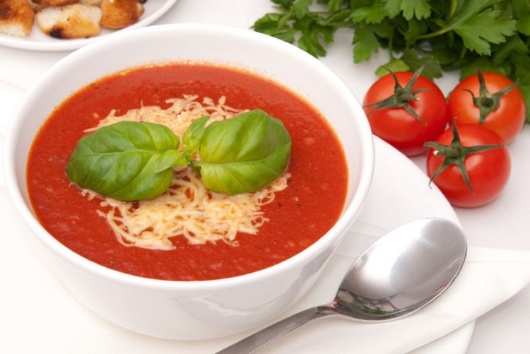 Томатный суп-пюре — классический рецепт с фото пошагово