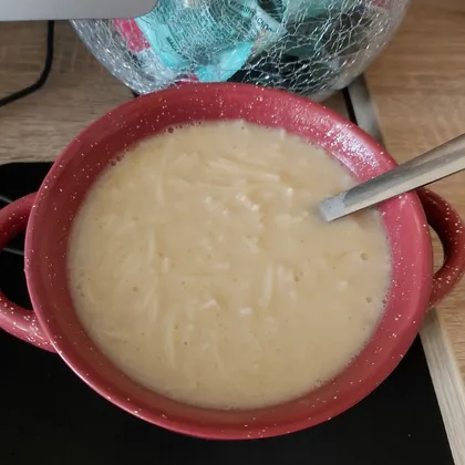 Вермишелевый суп на овсяное молоке