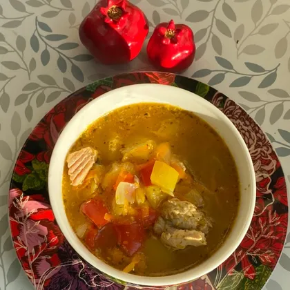 Суп с горбушей и овощами