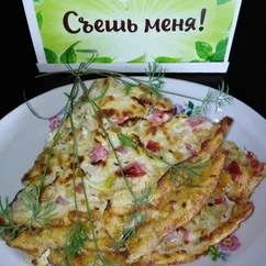 Овсяноблин с овощами