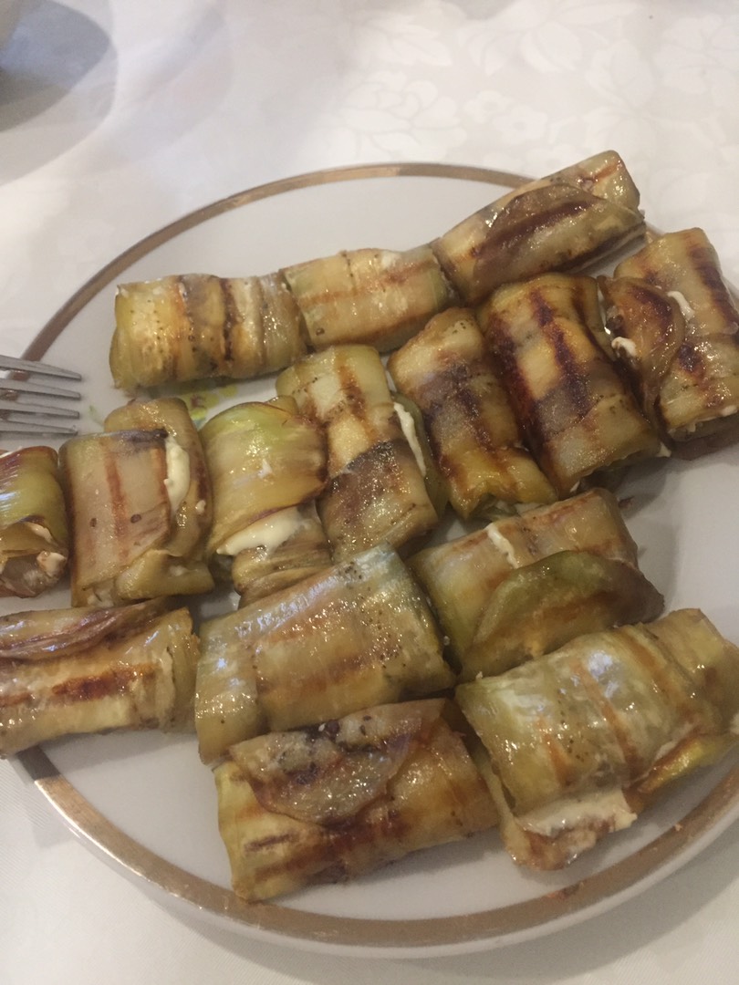 Баклажанные рулетики с майонезом и чесноком.🔥
