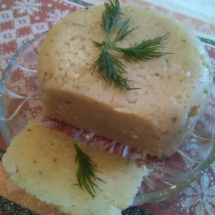 Сыр с укропом, своего приготовления, для тех, кто на диете