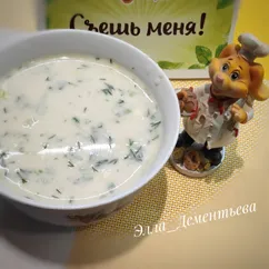 Окрошка на квасе мясная😋