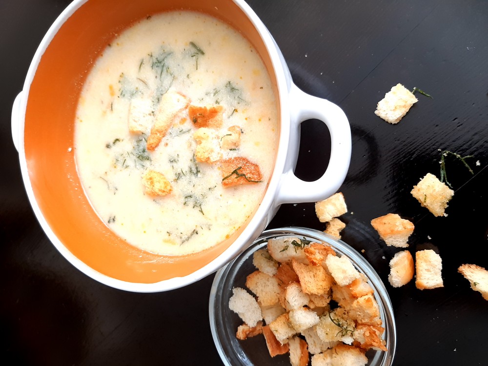 Вариант 2: Быстрый рецепт сырного супа с рыбой