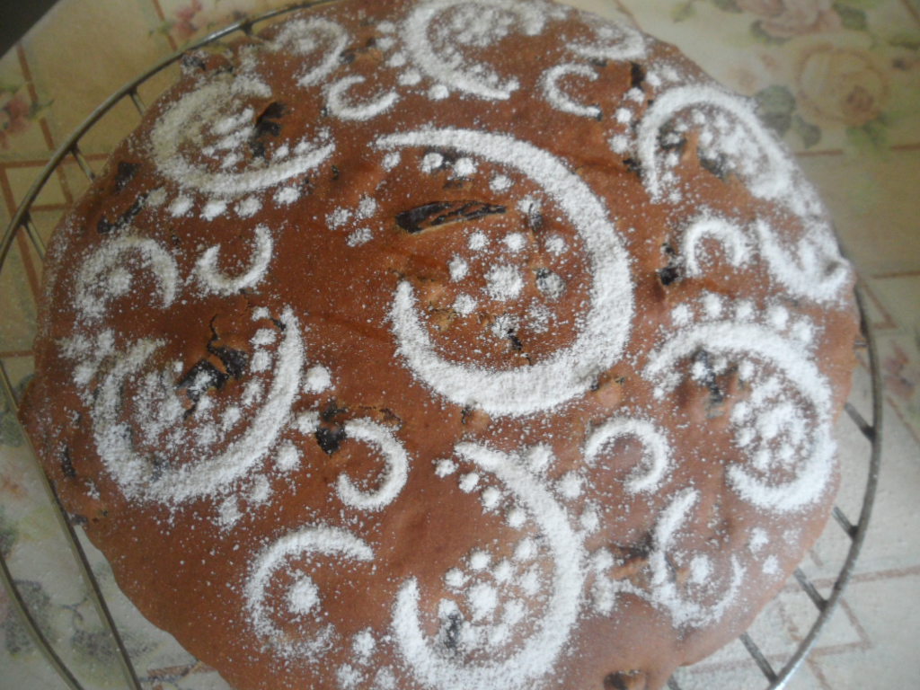 Пирог с кофе и черносливом(постный)