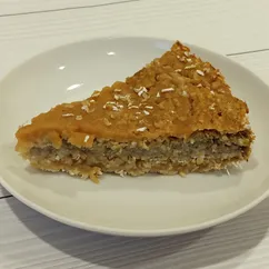 Запеканка с овсяными отрубями, яблочками и бананами