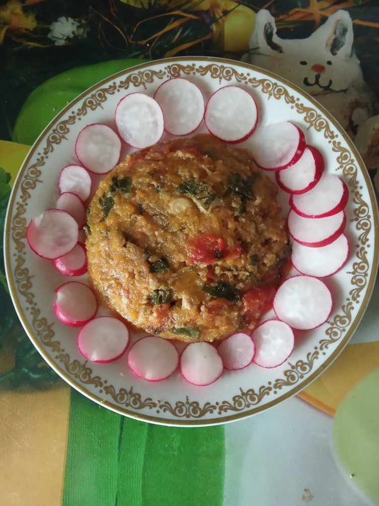 Кабачок с овощами и мясным фаршем