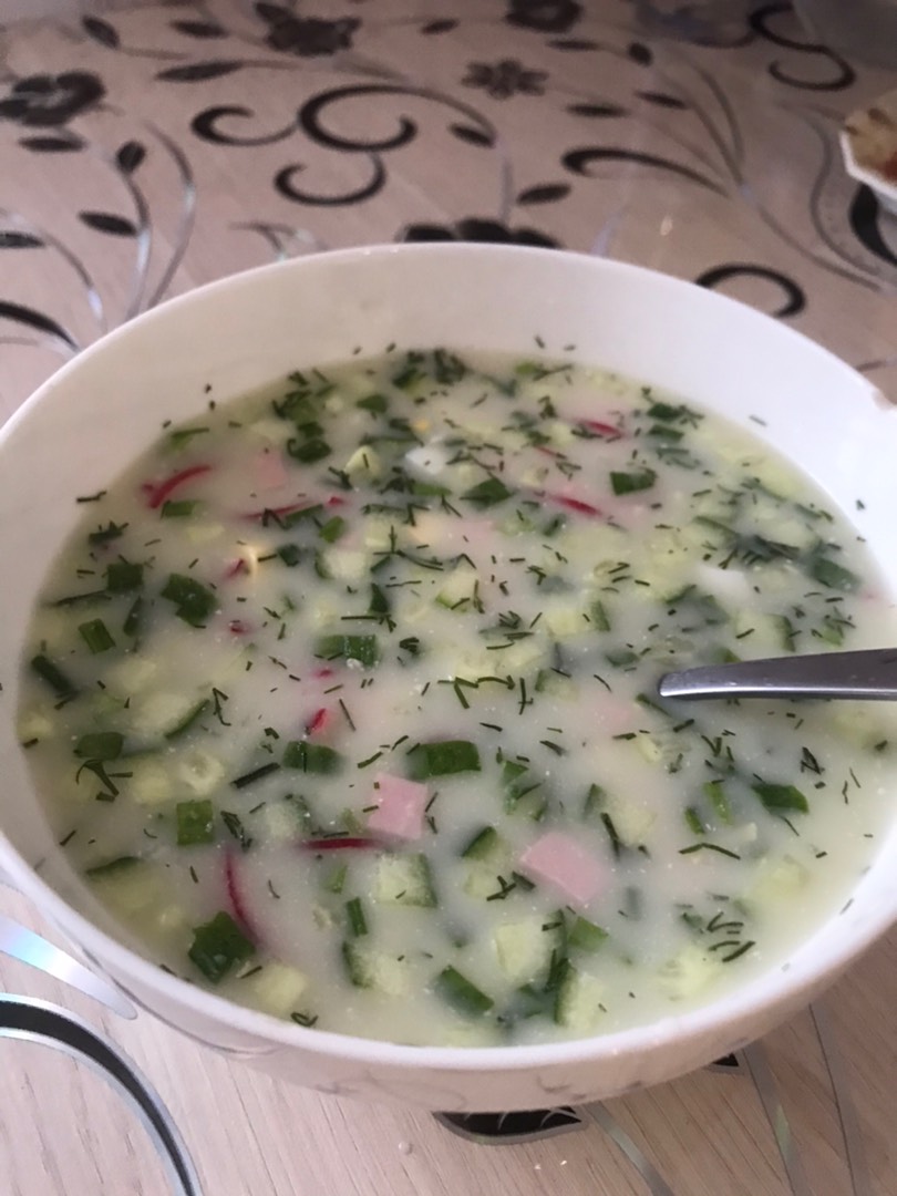 Окрошка на березовом соке