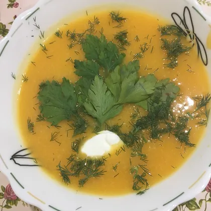 Суп-пюре с цветной капустой и тыквой