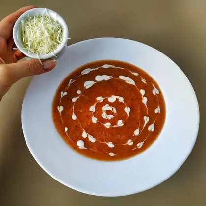 Тыквенный суп пюре с фасолью