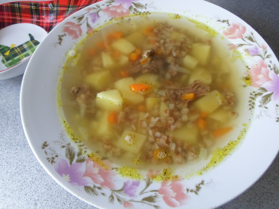 Гречневый суп с говядиной: простой рецепт