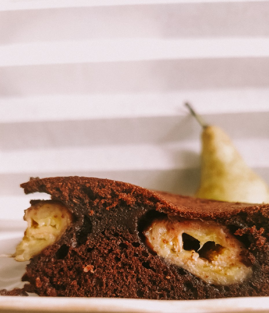 Шоколадный Брауни с бананом