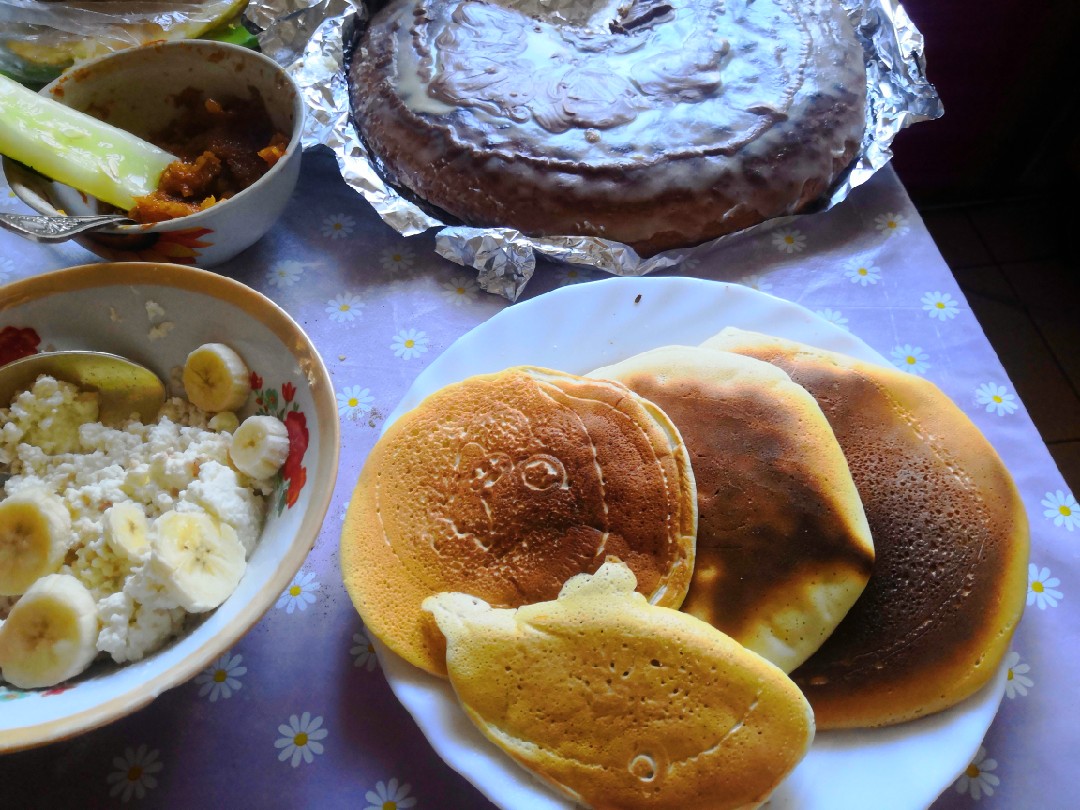 Домашний творог и низкокалорийные оладушки