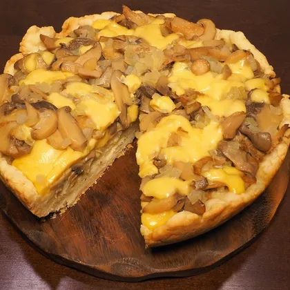 Изумительный пирог с грибами и сыром за 10 минут + выпечка