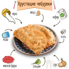 Хрустящие чебуреки 😍