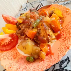 Курица с овощами в рукаве 🍗🍅🌶🥔🥦