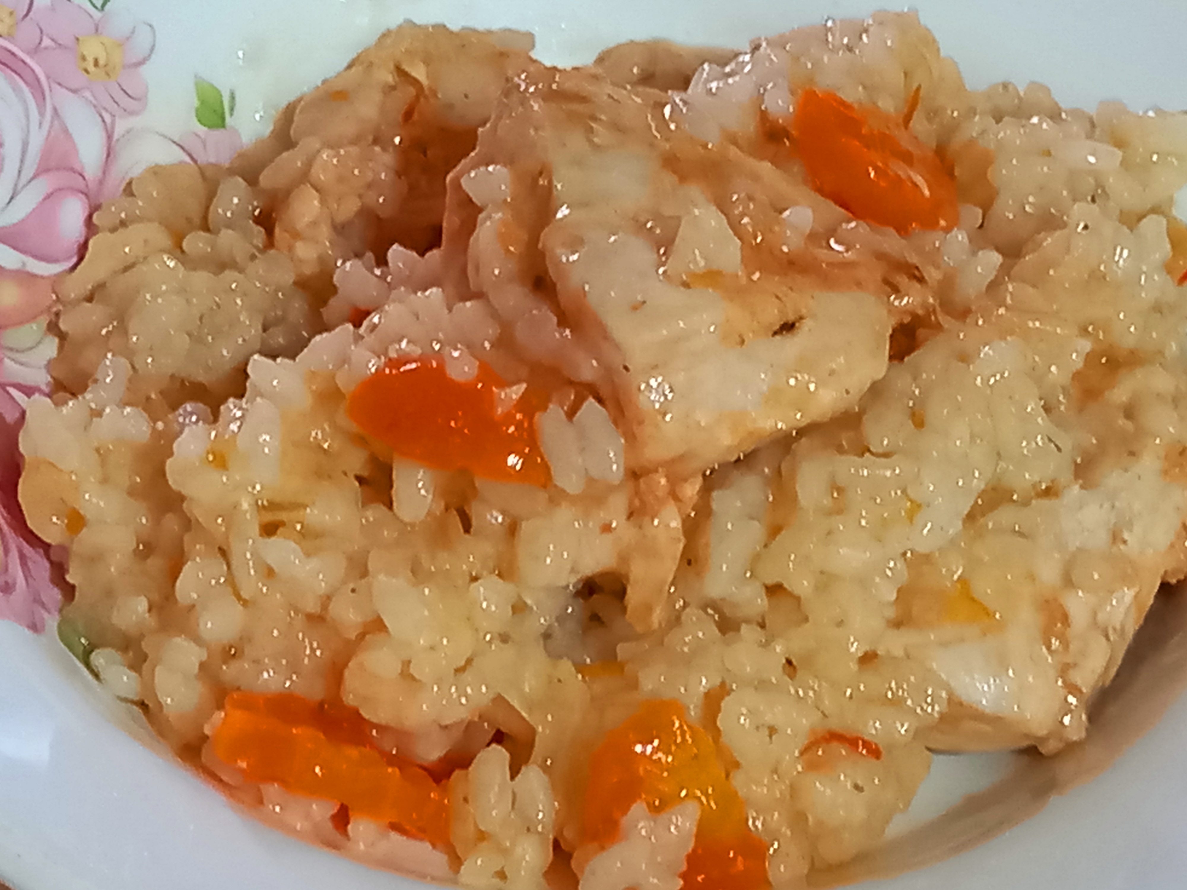 Курица с рисом и овощами