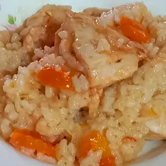 Курица с рисом и овощами