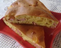 Пирог с сыром и ветчиной «Пятиминутка»