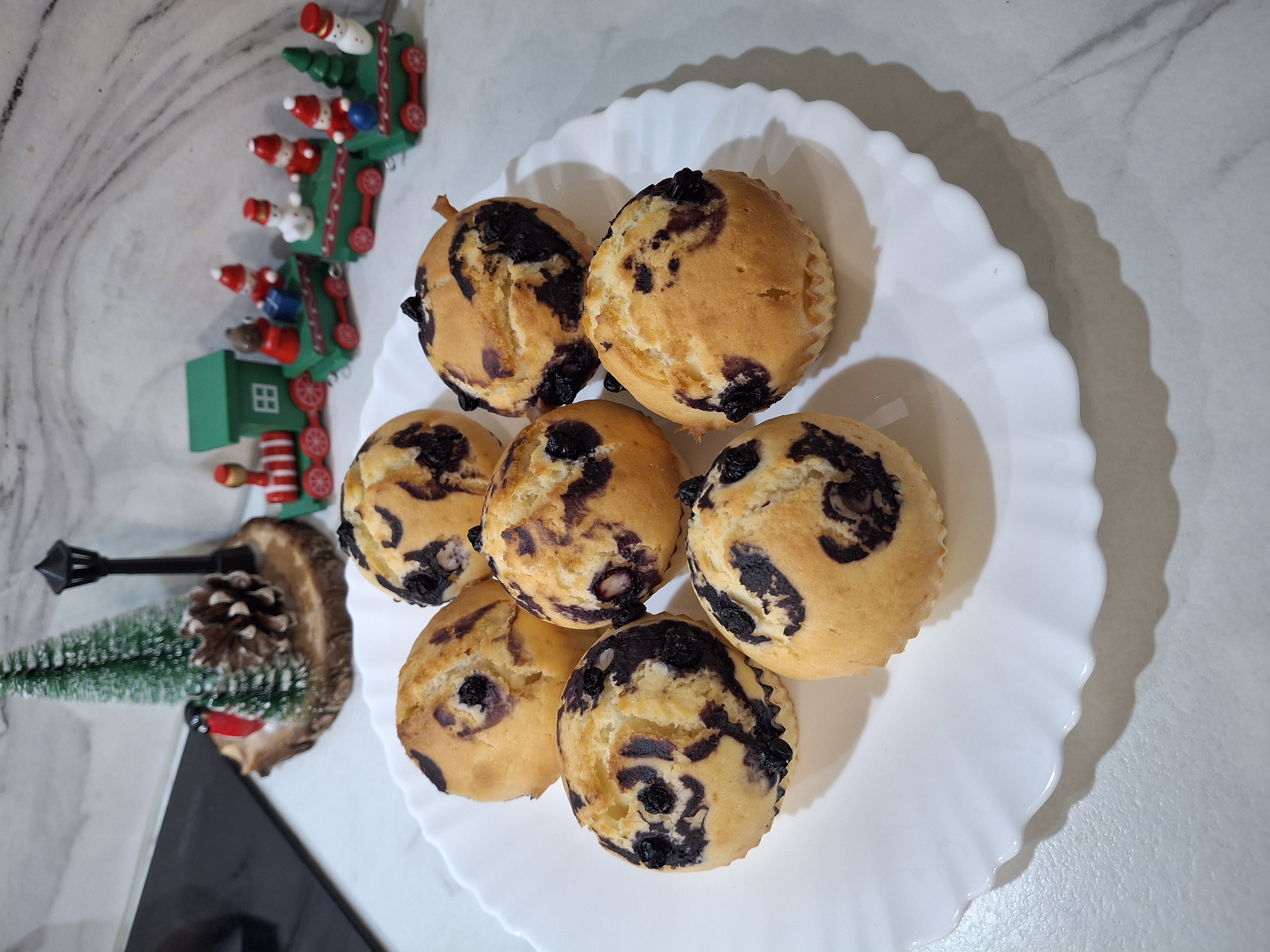 Кексы с черникой