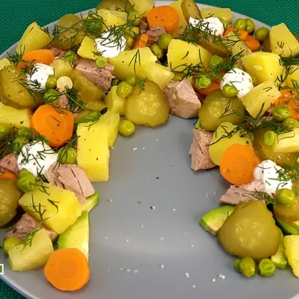 Оливье с авокадо - праздничный салат на Новый Год!
