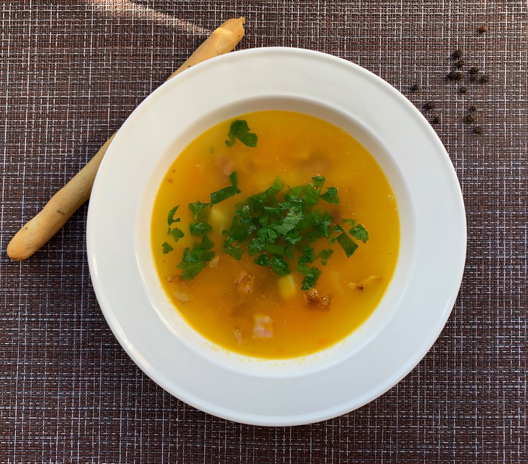 Гороховый суп с копчеными ребрышками: рецепт с фото пошагово | Меню недели