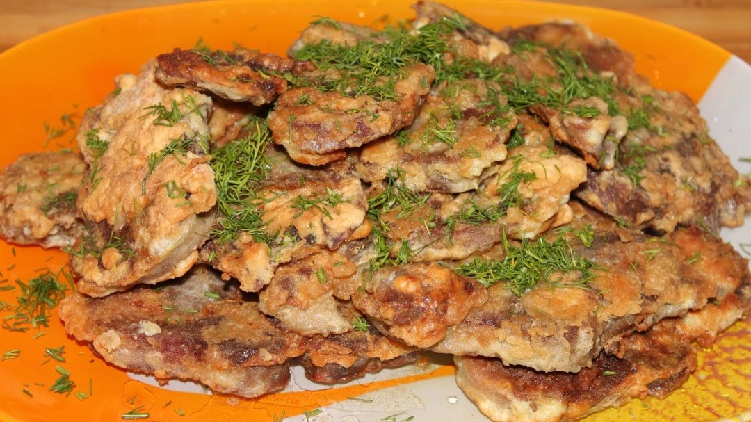 Жареный язык. простой рецепт.\fried language. simple recipe