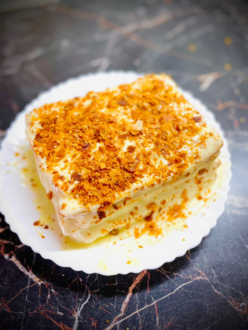 Вкусный Торт Наполеон без сгущенки на сковороде. Рецепт + фото. | Мама в шляпке | Дзен