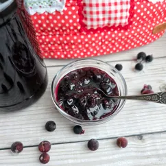 Варенье из замороженной чёрной смородины