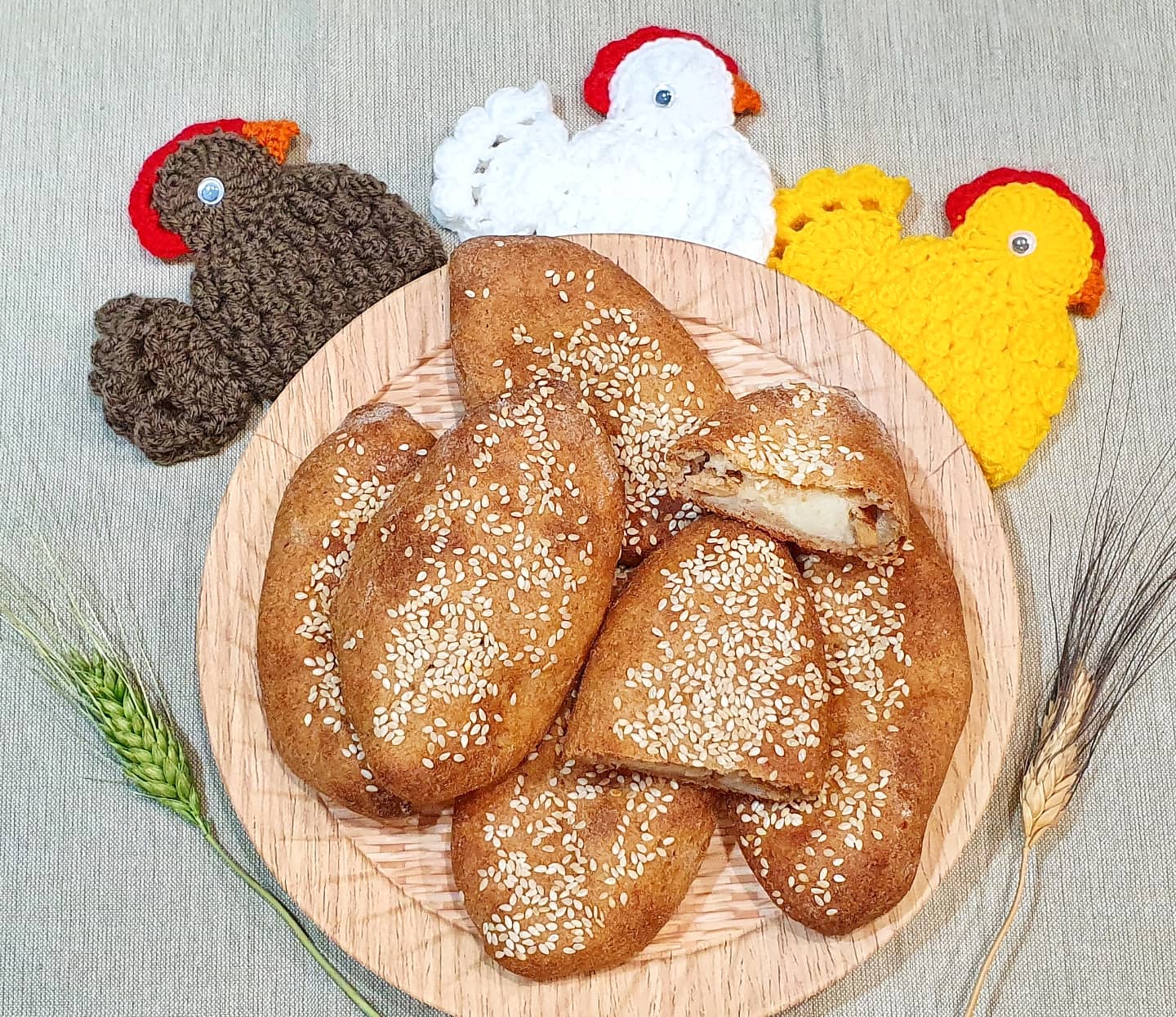 Ржано-творожные пирожки