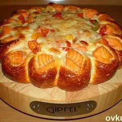 Вкусный и красивый рыбный пирог