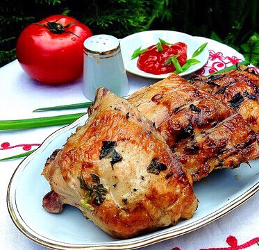 Куриный шашлык щавелевый