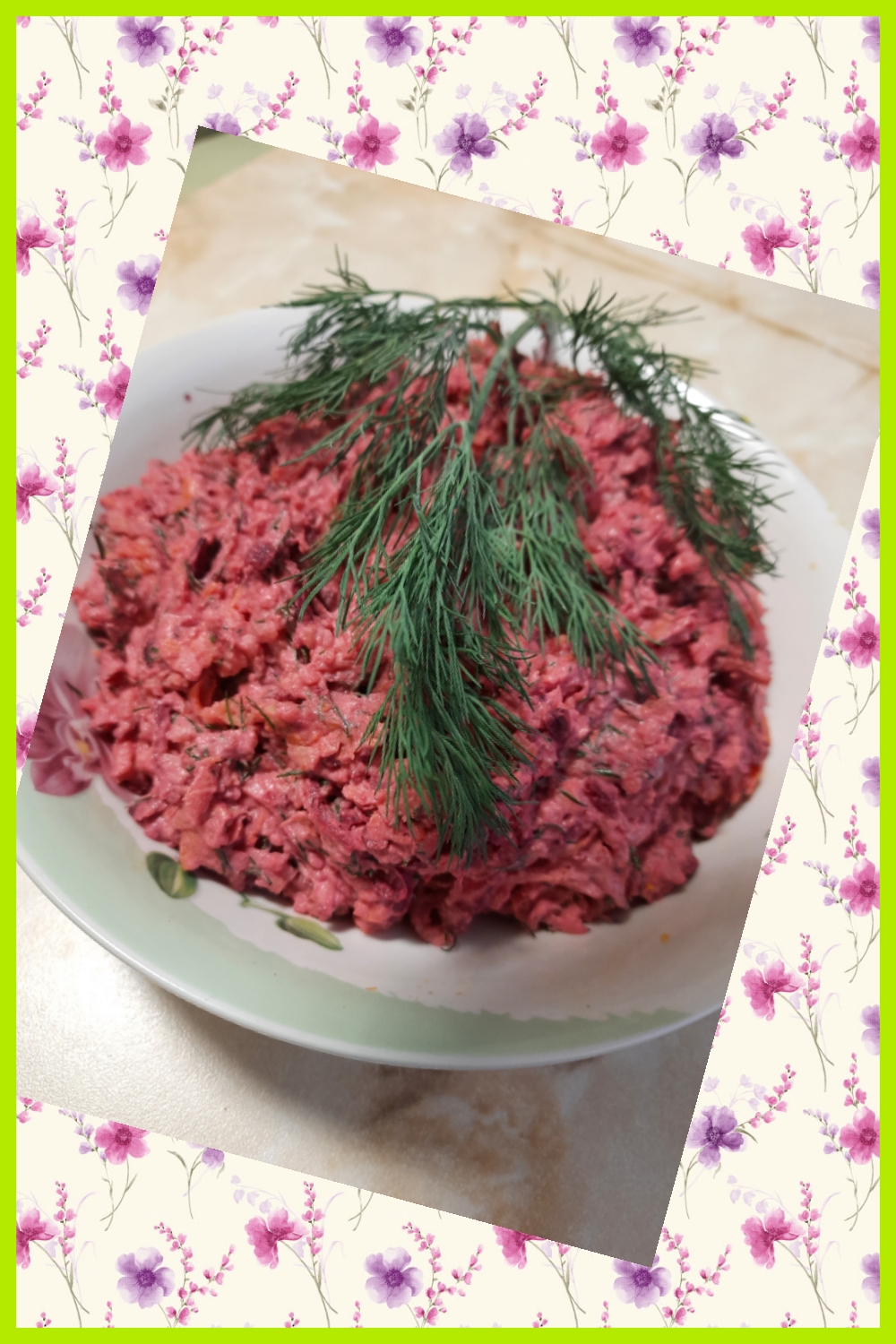 Салат из свеклы и картофеля