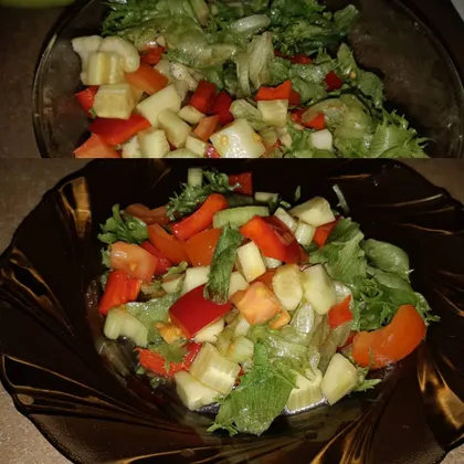 Весенний салат с фриллис