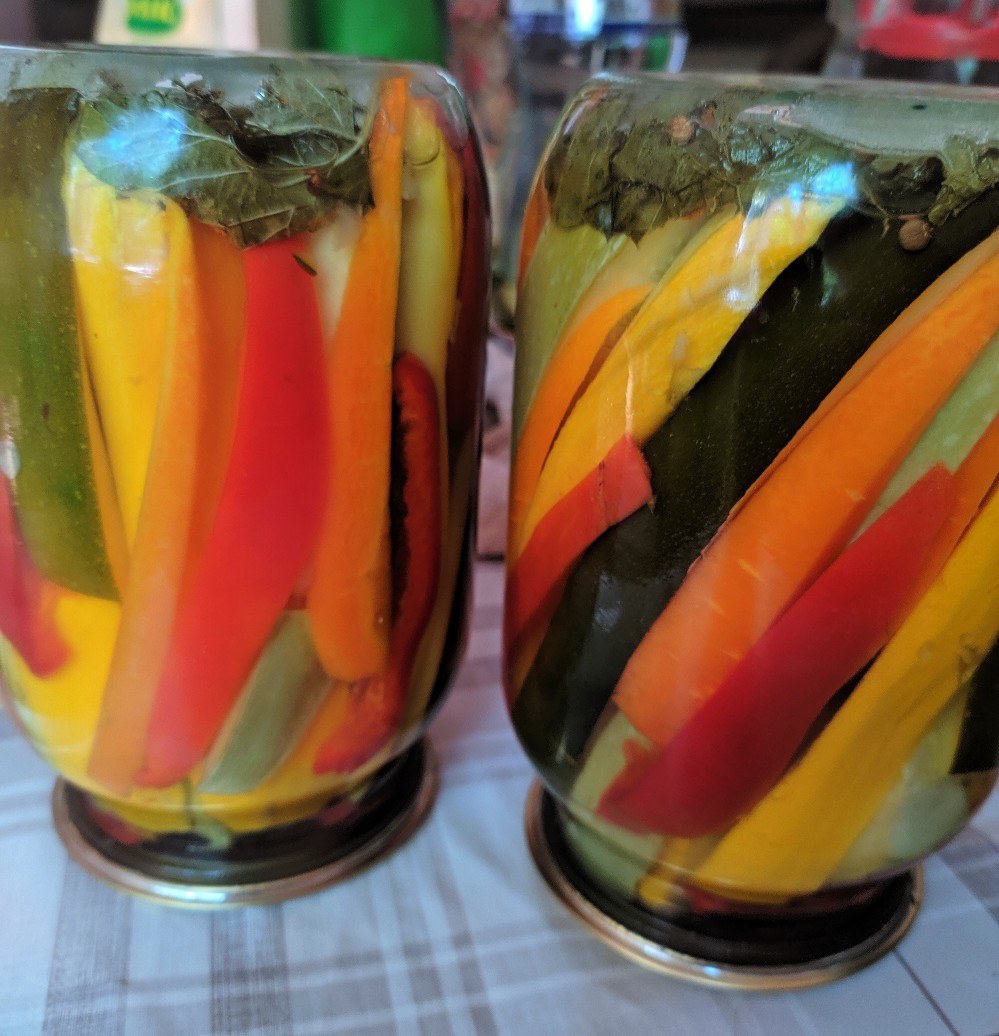 Кабачки маринованные