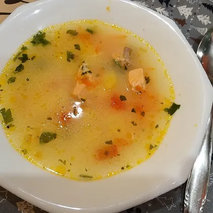 Суп с форелью