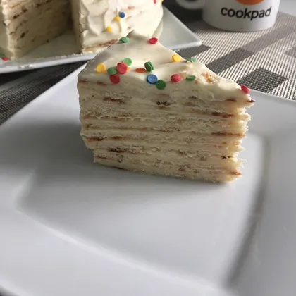 Торт на кефире на сковородке