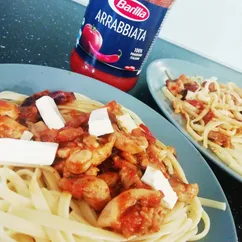 Паста с соусом barilla arrabbiata