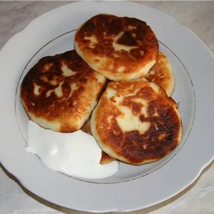 Сырники с яблоками