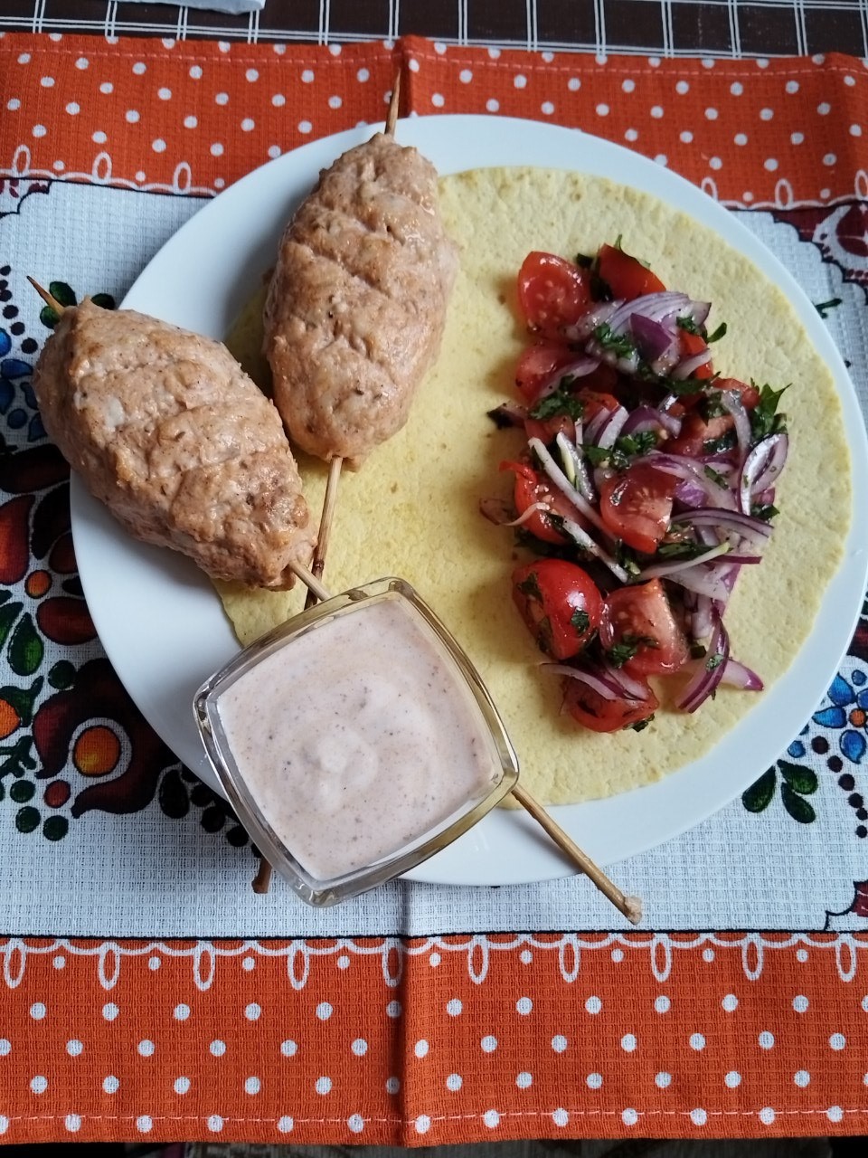 Люля-кебаб из курицы в духовке