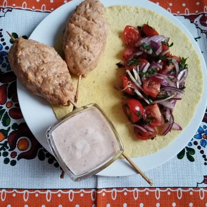 Люля-кебаб из курицы в духовке