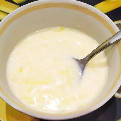 Молочный суп с картофельной 'лапшой'