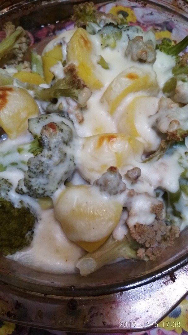 Овощи под соусом бешамель рецепт 👌 с фото пошаговый | Как готовить вегетарианские блюда