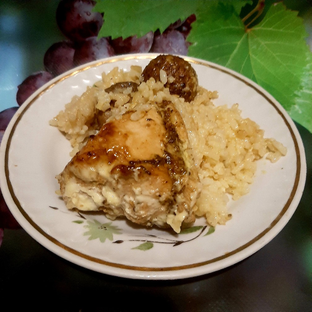 Рис с курицей в духовке – рецепт с сыром, кукурузой, кабачками, тыквой, грибами и майонезом