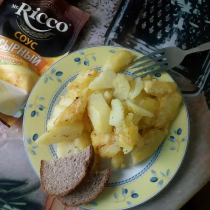 Жареный картофель на топленом масле