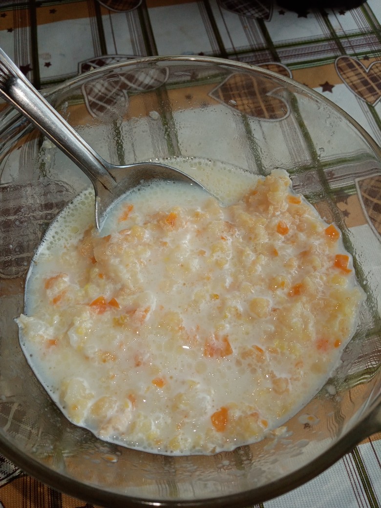 Рисово-пшенная каша с морковью в медленноварке