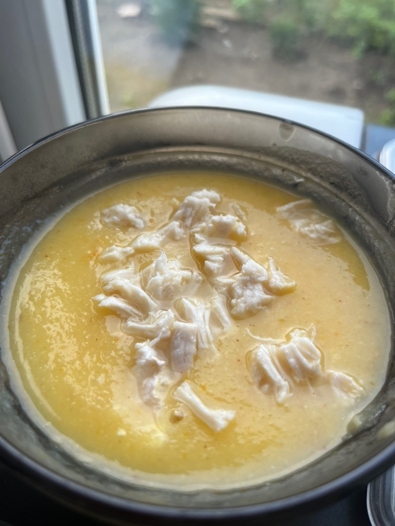 Суп-пюре из кабачка и цветной капусты
