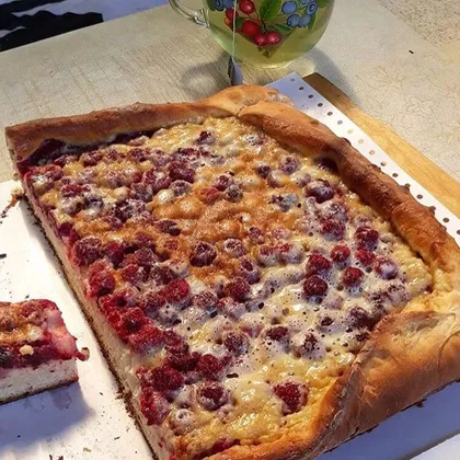 Пирог с ягодами по маминому рецепту❤️