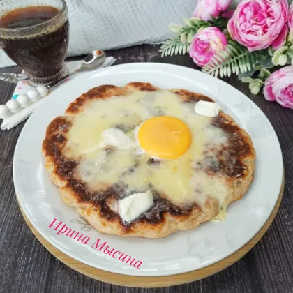 Творожный хачапури на сковороде